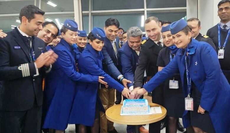 Hindistanlı IndiGo, Delhi - İstanbul hattında THY'den kiraladığı Boeing 777'lerle uçmaya başladı. (1 Şubat 2023)