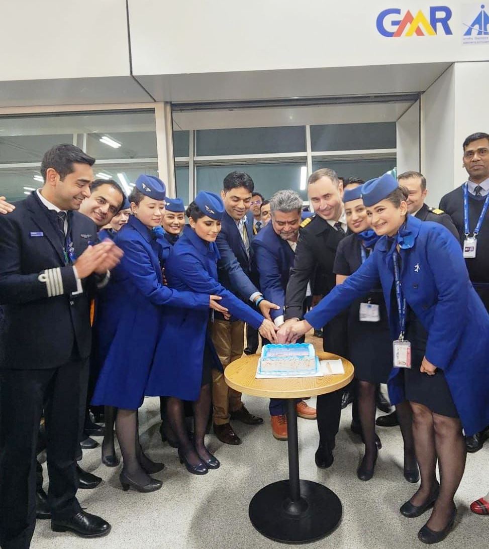 Hindistanlı IndiGo, Delhi - İstanbul hattında THY'den kiraladığı Boeing 777'lerle uçmaya başladı. (1 Şubat 2023)
