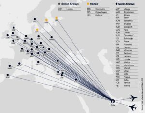 Avrupa Birliği ile Katar Arasındaki Uçuşlar (Mart 2023)