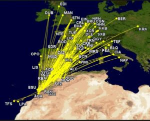 Ryanair'in Fas uçuşları (2023)