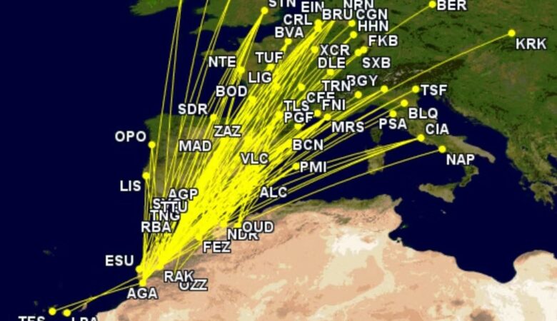 Ryanair'in Fas uçuşları (2023)