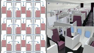 JAL - Business Class Koltuk Yerleşimi