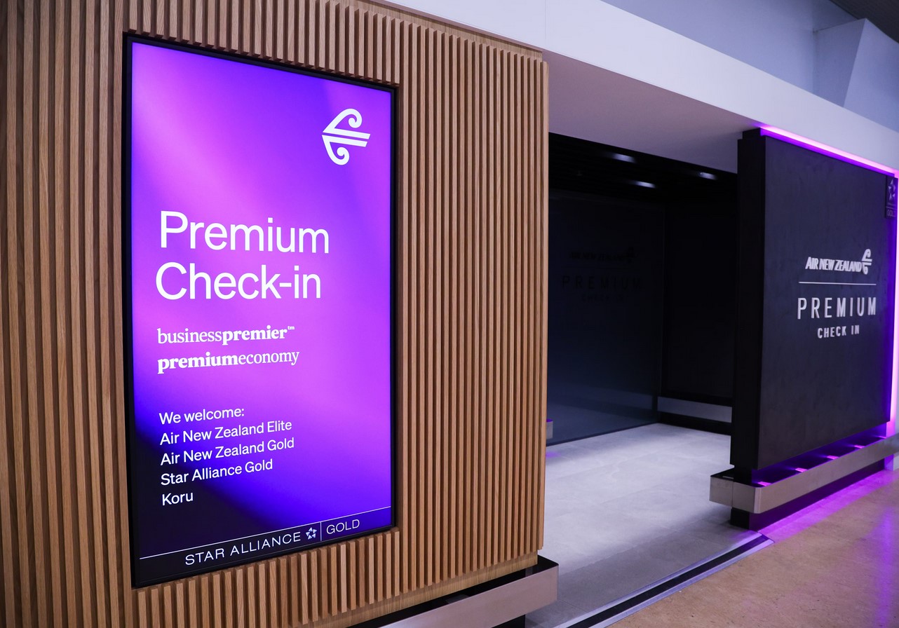 Air New Zealand - Premium Check-in @ Auckland Havalimanı