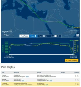 YR-LRE tescil kodlu A340'ın son uçuşları