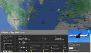 JetBlue'nun ilk New York JFK - Dublin uçuşu (13 - 14 Mart 2024)