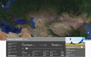 SAS Airways (Kopenhag - Şanghay Rotası)