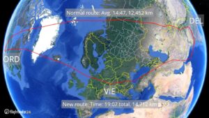 Air India'nın Delhi - Chicago rotası