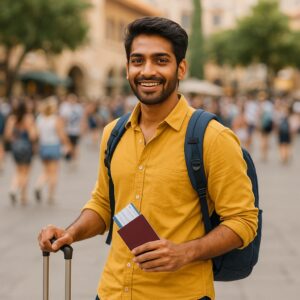 Hindistanlı bir turist (yapay zeka)