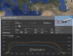 THY'nin A350'si, İstanbul'a boş bir biçimde döndü.