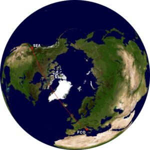 Seattle (SEA) - Roma (FCO) rotası