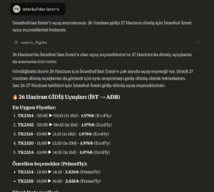 THY'nin MCP sistemiyle üretilen bir örnek (Kaynak: https://x.com/fkadev/status/1930283557257167206)