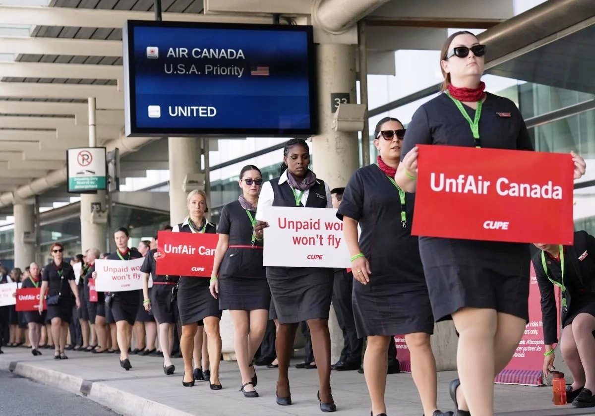 Air Canada’da Grev Başladı