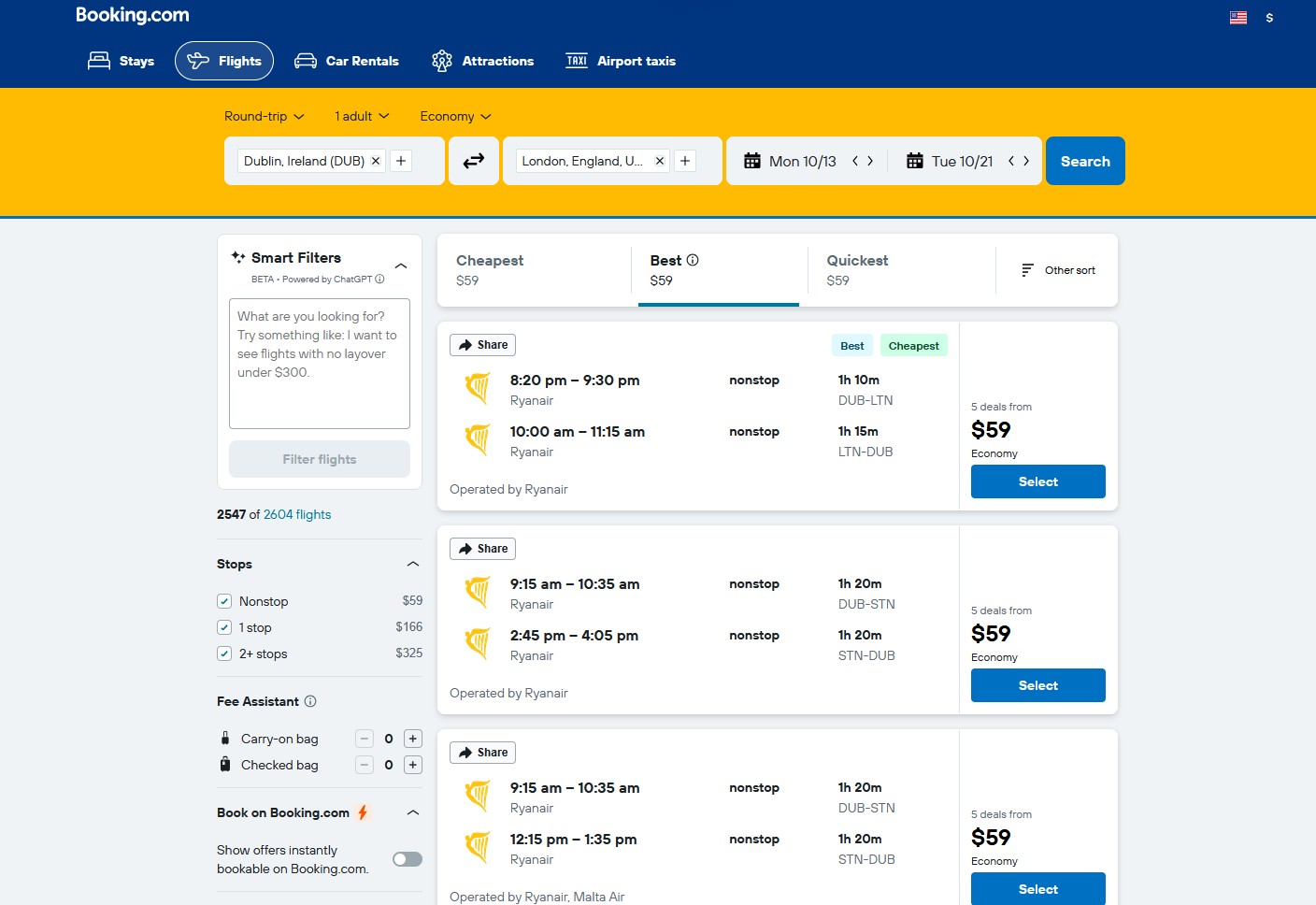 Ryanair ile Booking Arasında Anlaşma Sağlandı