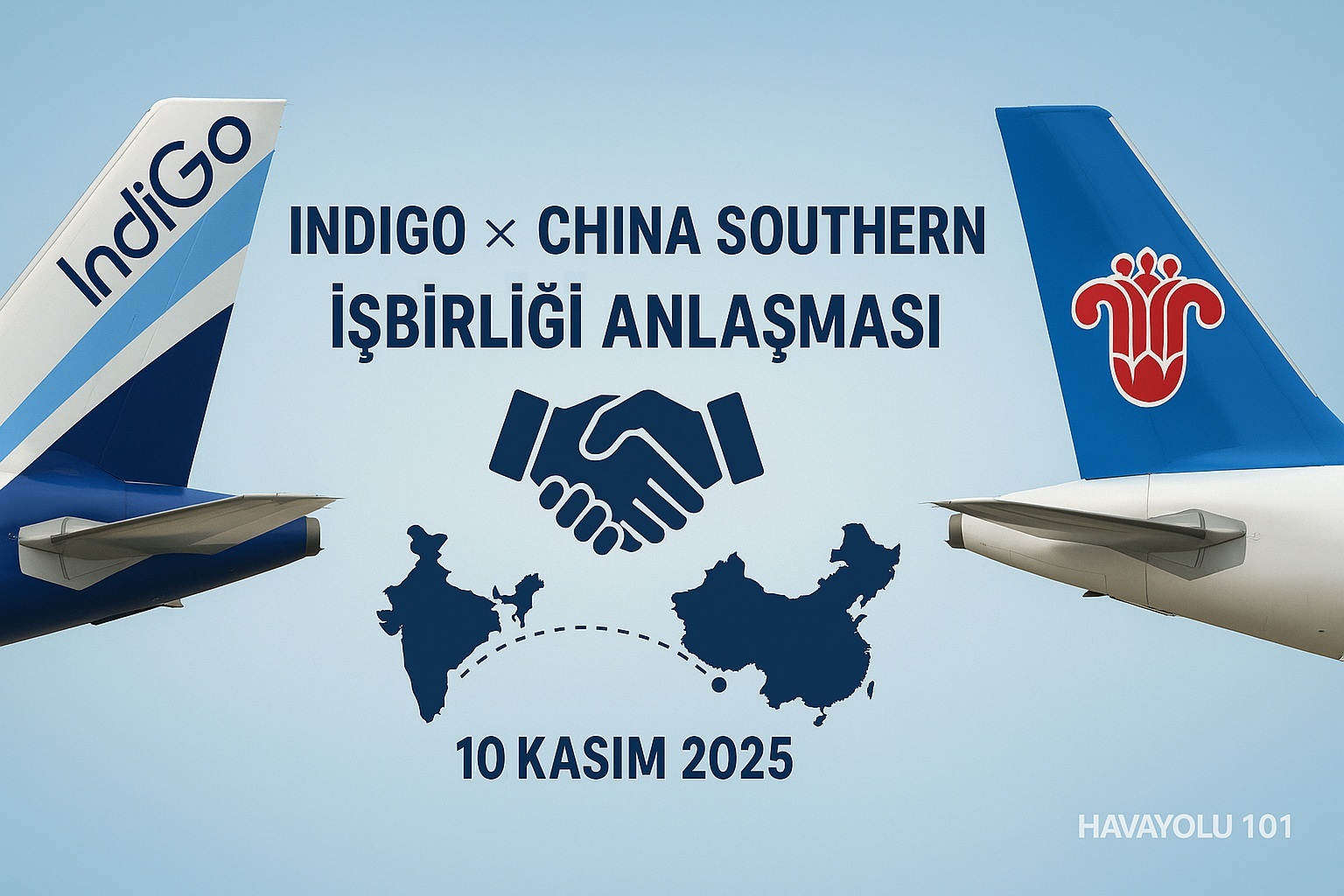 IndiGo ve China Southern Airlines, İşbirliği Anlaşması İmzalanacak