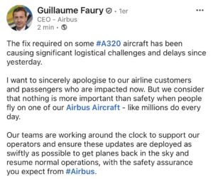 Airbus CEO'su özür diledi