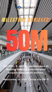Pekin Daxing Havalimanı, 50 milyon yolcuya ulaştı (6 Aralık 2025)