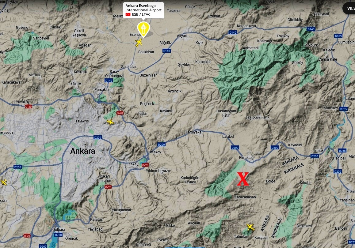 Türk Hava Sahasını ihlal eden İHA'nın düşürüldüğü bölge