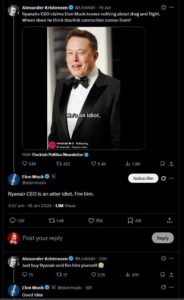 Elon Musk - Michael O'Leary