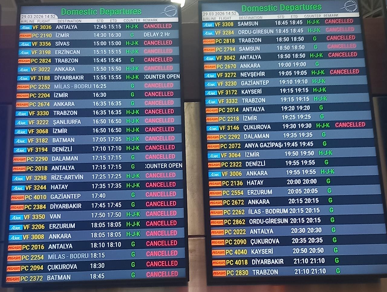 İstanbul Sabiha Gökçen Havalimanı’nda Ortalık Karıştı