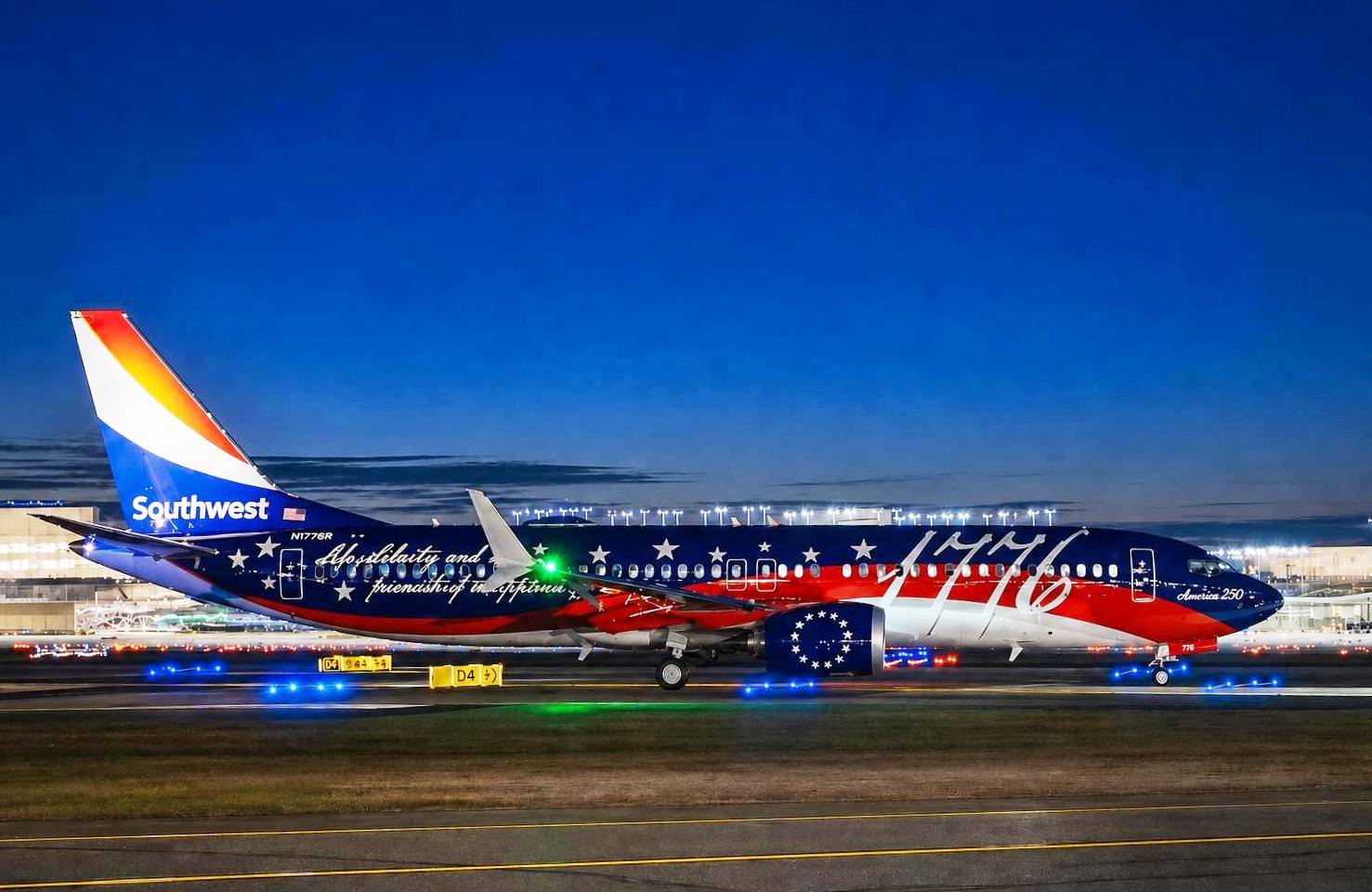 Southwest, ABD’nin 250. Kuruluş Yıldönümü İçin Özel Bir Uçak Hazırladı
