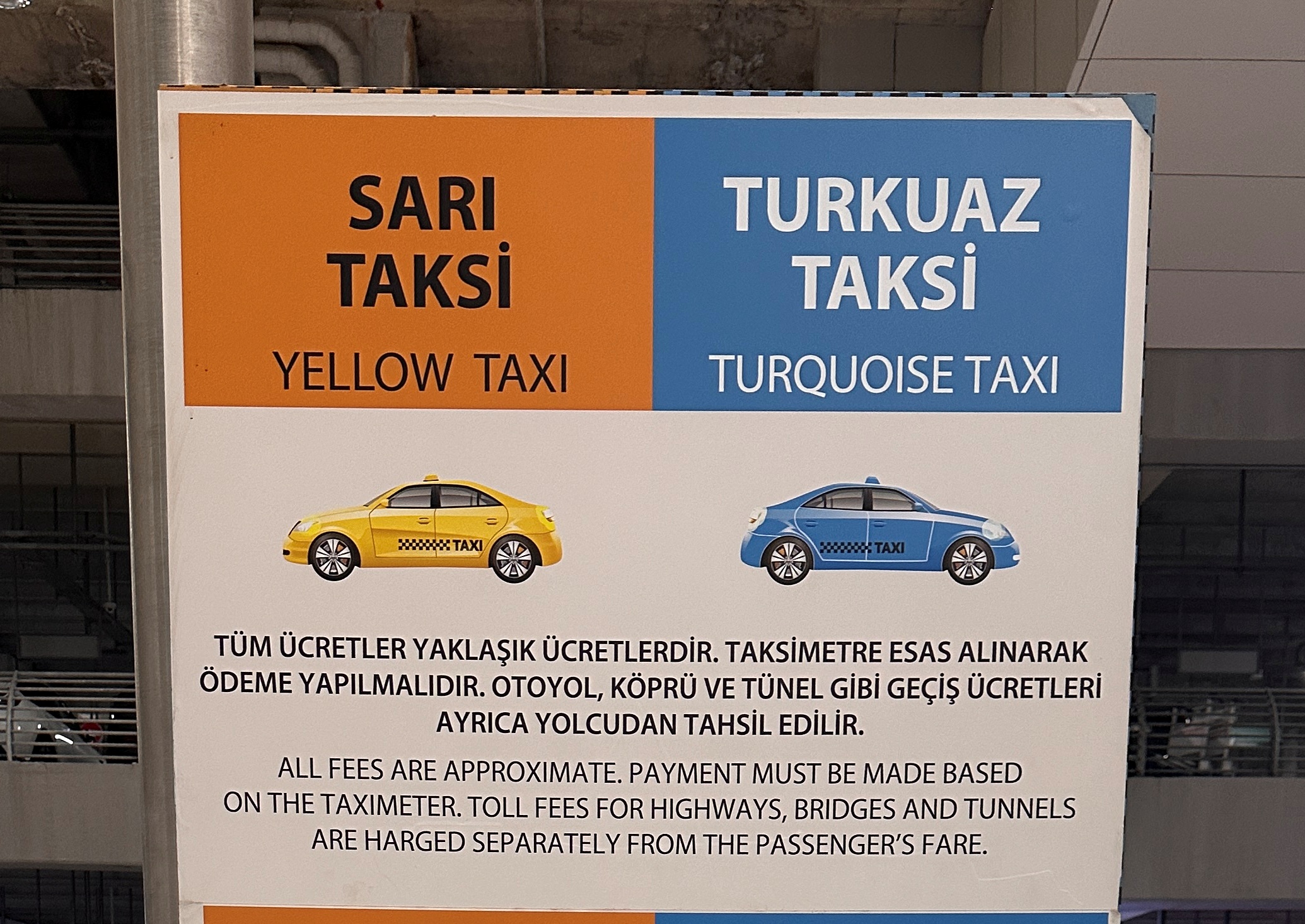 İGA Havalimanı – İstanbul Arasındaki Taksi Tarifesi