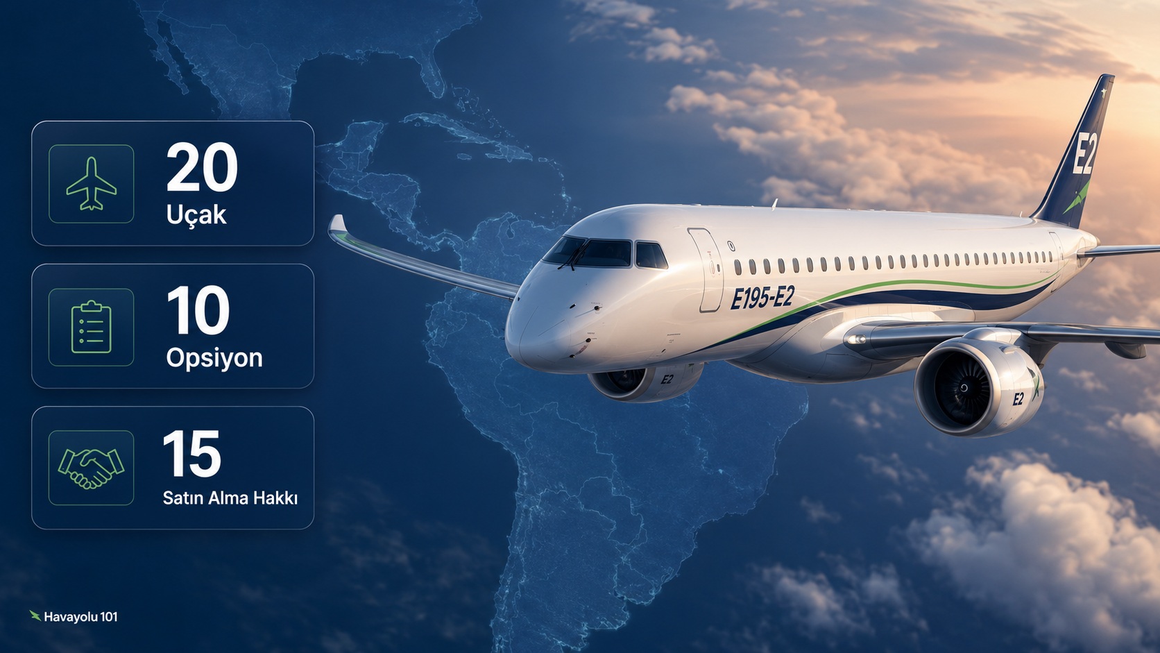 Abra Group, 20 Adet Embraer E195-E2 Siparişi Verdi