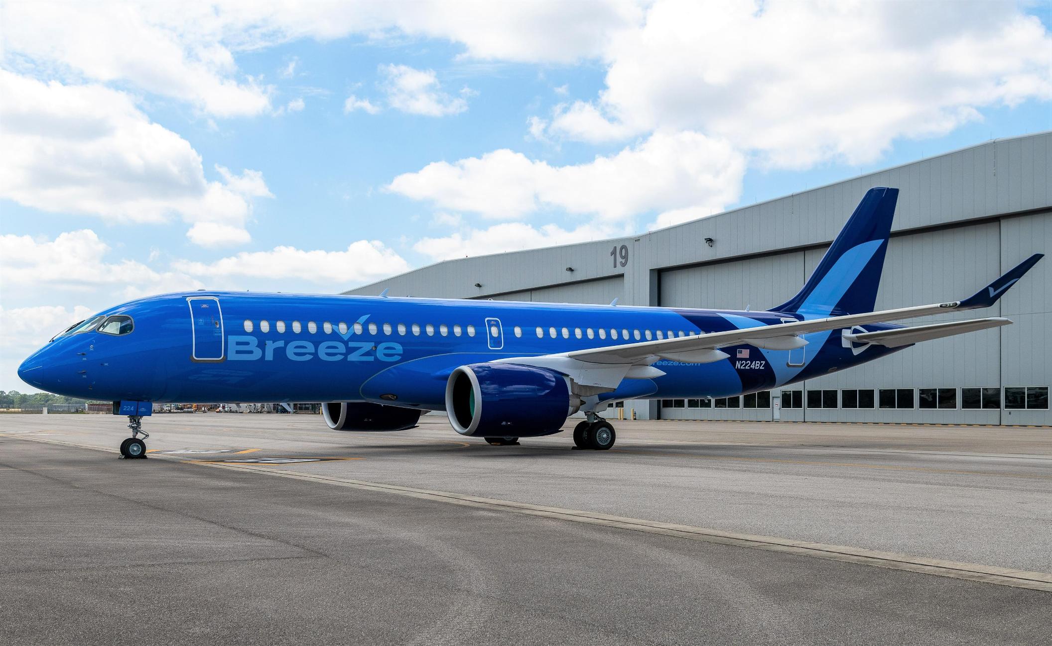 Breeze Airways Filosu, Tamamen A220’lerden Oluşur Hâle Geldi